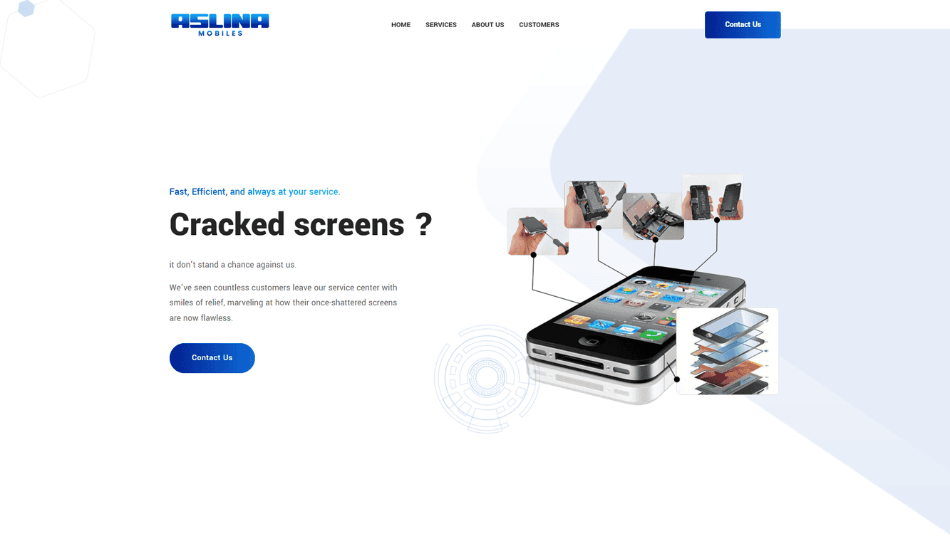 In Aslina Mobiles We provide fast, reliable mobile device repairs, specializing in smartphones and tablets.